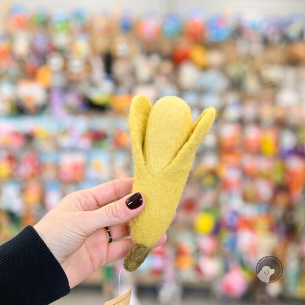 BUDDY Hannah Banana filcowany wełniany cichy banan dla psa