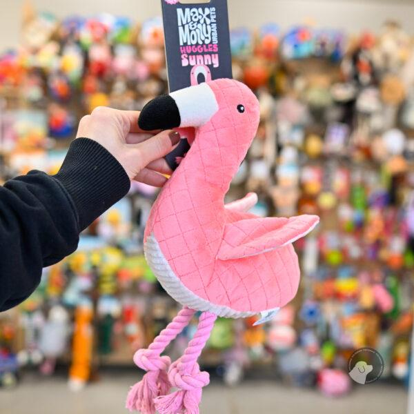 Max & Molly ZABAWKA HUGGLES - flaming Sunny z liną, szelestem i piszczałką 