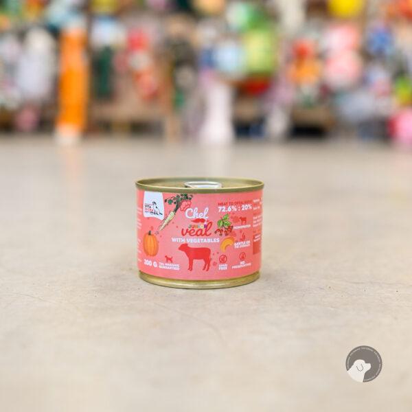 SYTA MICHA Karma Mokra CHEF Cielęcina z warzywami 200g JUNIOR