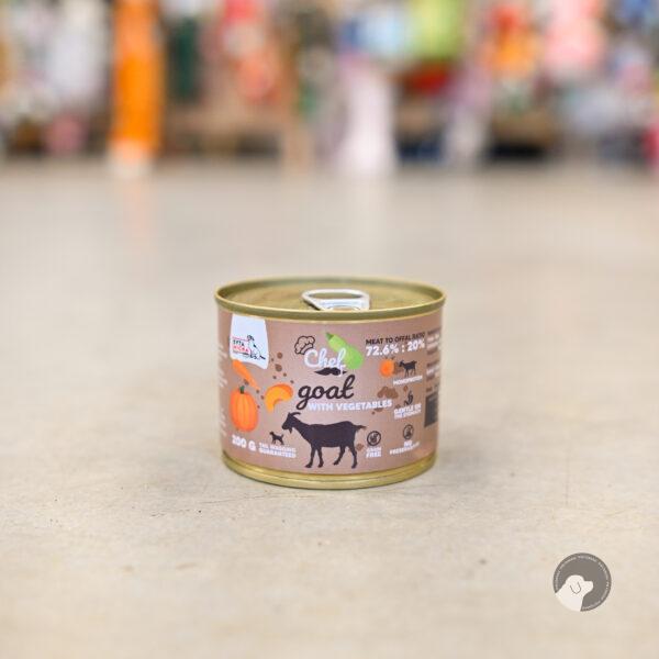 SYTA MICHA KOZA Z WARZYWAMI Chef - mokra karma dla psa 200 g