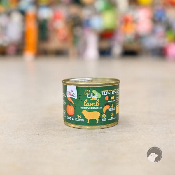 SYTA MICHA JAGNIĘCINA Z WARZYWAMI Chef - mokra karma dla psa 200 g