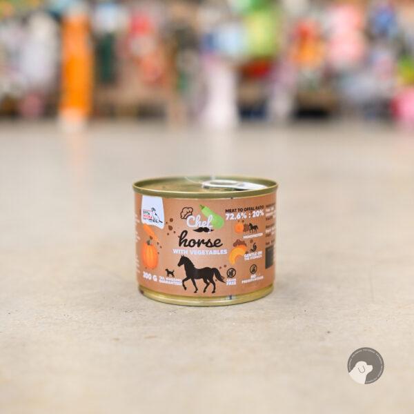 SYTA MICHA KONINA Z WARZYWAMI Chef - mokra karma dla psa 200 g