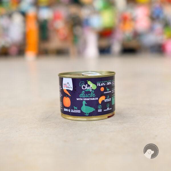 SYTA MICHA KACZKA Z WARZYWAMI - mokra karma dla psa 200 g