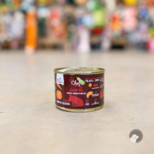 Karma mokra dla psa Wieprzowina z warzywami 200g