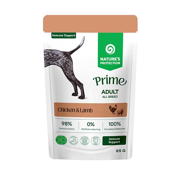 NP PRIME Adult Immunity Support Chicken and Lamb, 85g saszetka