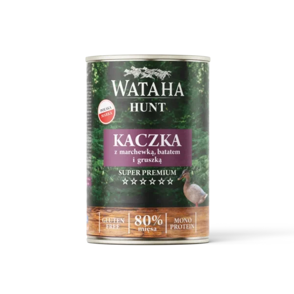 Wataha Hunt KACZKA z marchewką batatem i gruszką mokra karma dla 400G