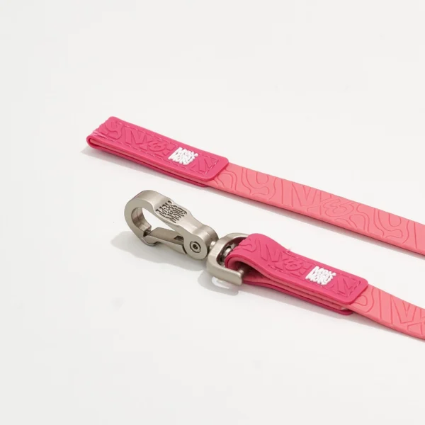 Max Molly smycz/linka treningowa do tropienia matrix 2.0 bez rączki ze stoperem z TPU Rose różowa 5 m