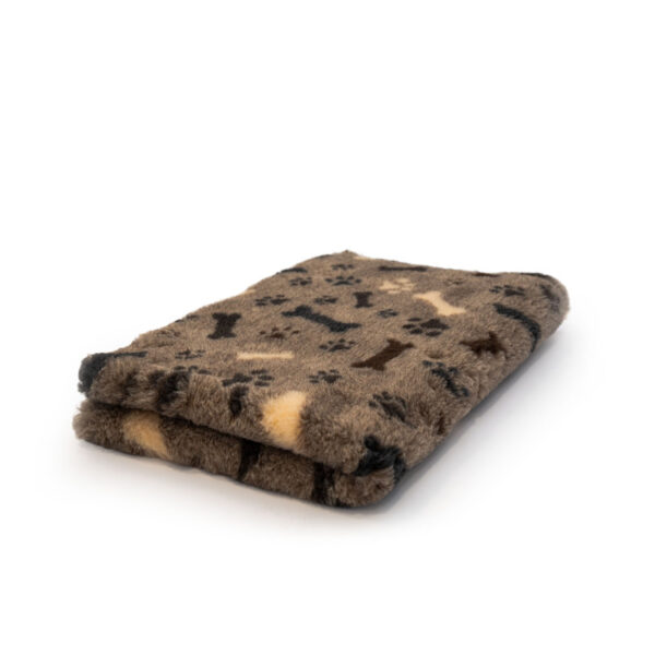 BUBA Legowisko antypoślizgowe DRY BED 28mm brązowe kości & łapy A276