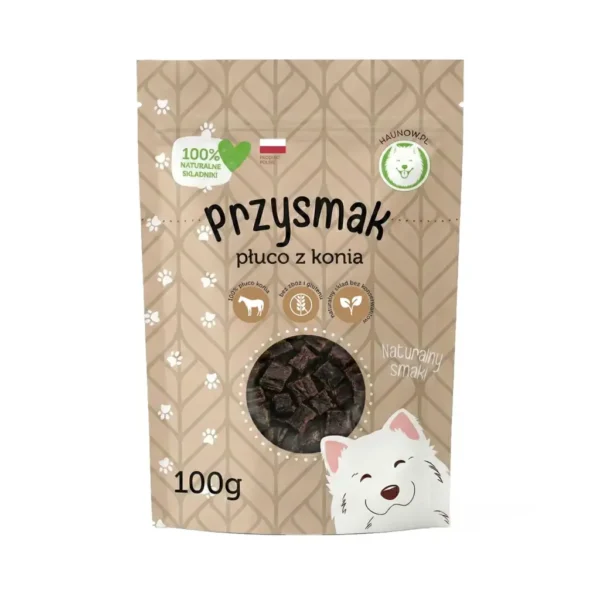 Hau Now Przysmaki dla psa płuco z konia 100g