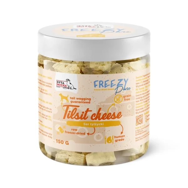 100% liofilizowany ser tylżycki dla psa 150g FREEZY Pure w kawałkach