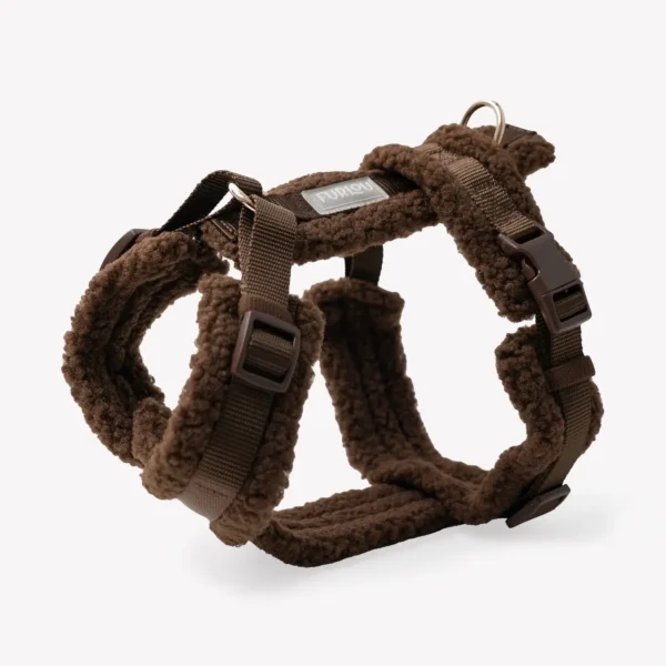 FURLOU SHERPA DOG HARNESS Moss Green - miękkie ciemnozielone szelki dla psa XS - L