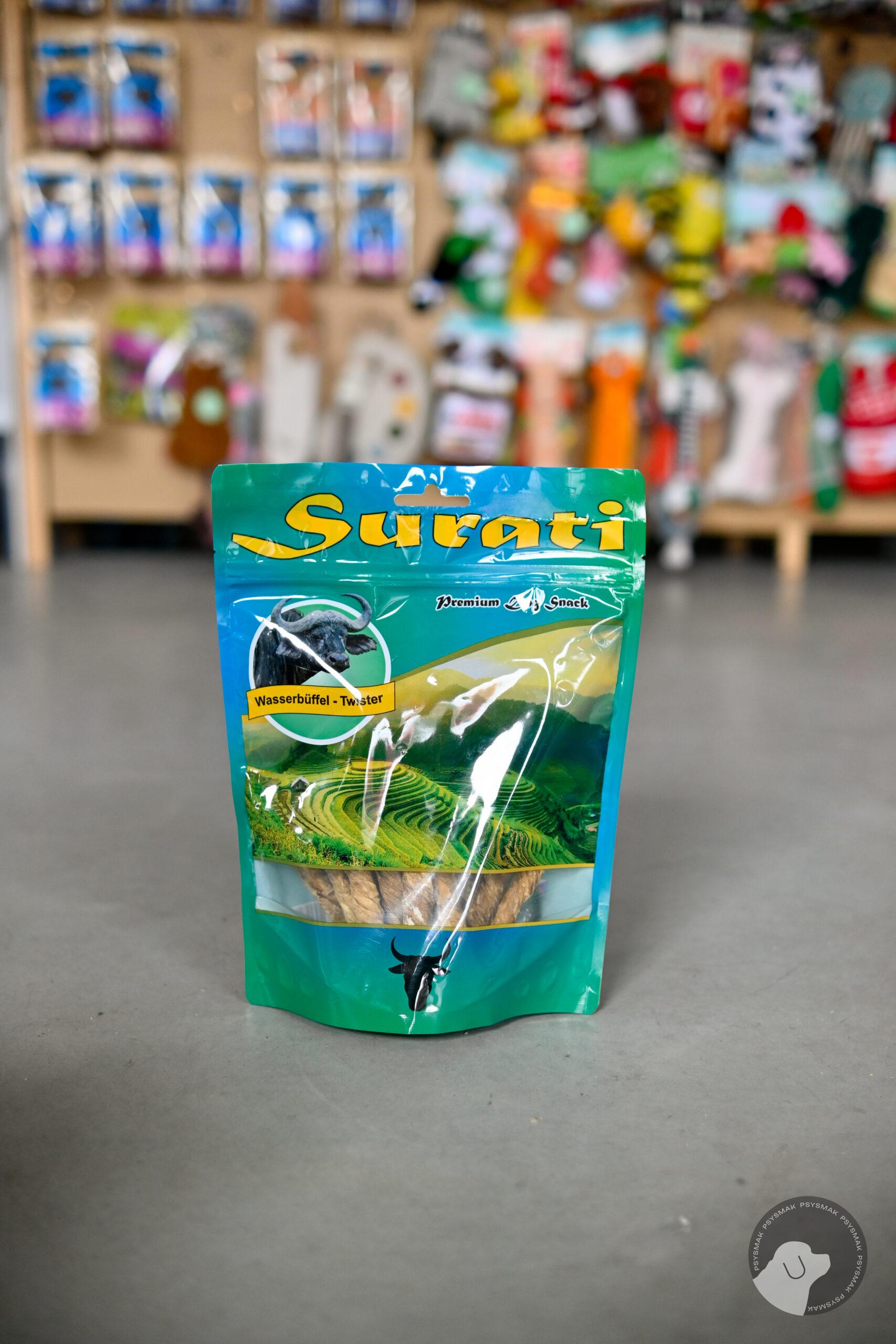 SURATI twister z pęcherz dla psa - Bawół Wodny 200 g