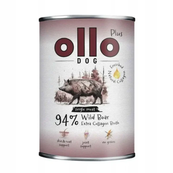 Ollo Plus kolagen dzik 400 g karma mokra