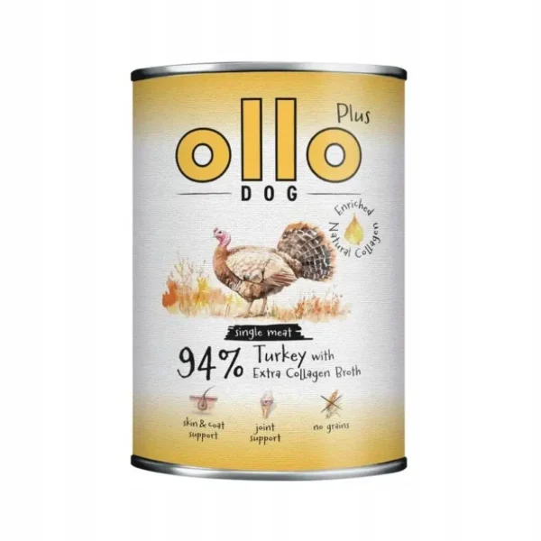 Ollo Plus kolagen indyk 400 g karma mokra