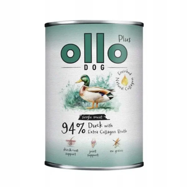 Ollo Plus kolagen kaczka 400 g karma mokra