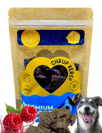 Baffidi ChrupKersy dla psa - sarna z liofilizowaną maliną 90g