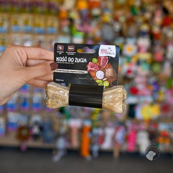 SYTA MICHA KOŚĆ FUNKCYJNA - Kość do żucia dla psa z jagnięciną kiwi i kokosem 13,5 cm