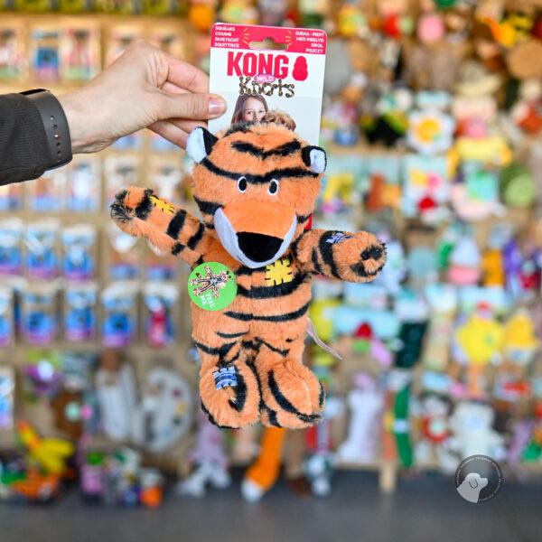 KONG WILD KNOTS TIGER zabawka dla psa wypełniona sznurem tygrys