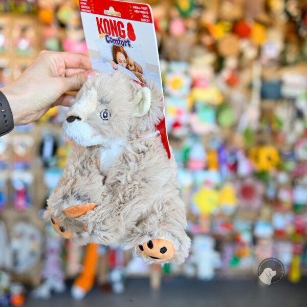 KONG Comfort Kiddos Lion - pluszowy lew z wyjmowaną piszczałką