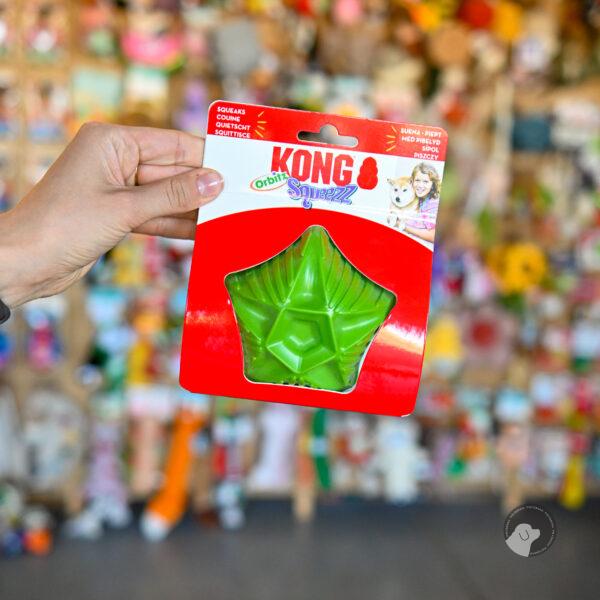 KONG SQUEEZZ ORBITZ BALL - piłka piszcząca o nieregularnych kształtach