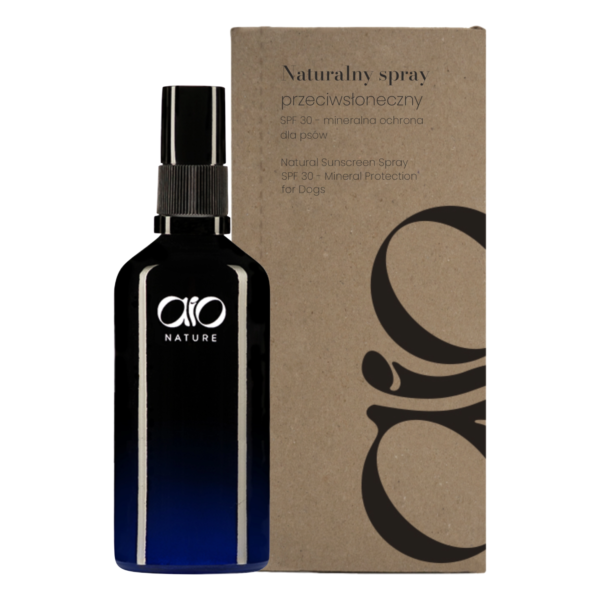 Naturalny spray przeciwsłoneczny SPF 30 – mineralna ochrona dla psa