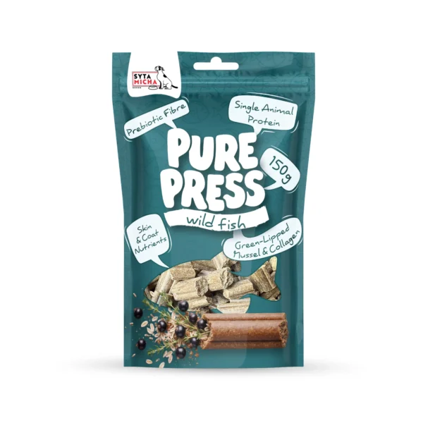 Syta Micha Smaczki tłoczone na zimno dla psa Pure Press Wild Fish 150 g ryba