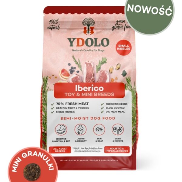 YDOLO Healthy Pure Iberico- wieprzowina- karma półwilgotna dla psów miniaturowych i małych ras 700 g