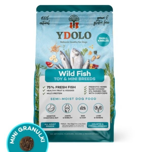 YDOLO Healthy Pure Wild Fish - ryby morskie karma półwilgotna dla psów miniaturowych i małych ras 700 g