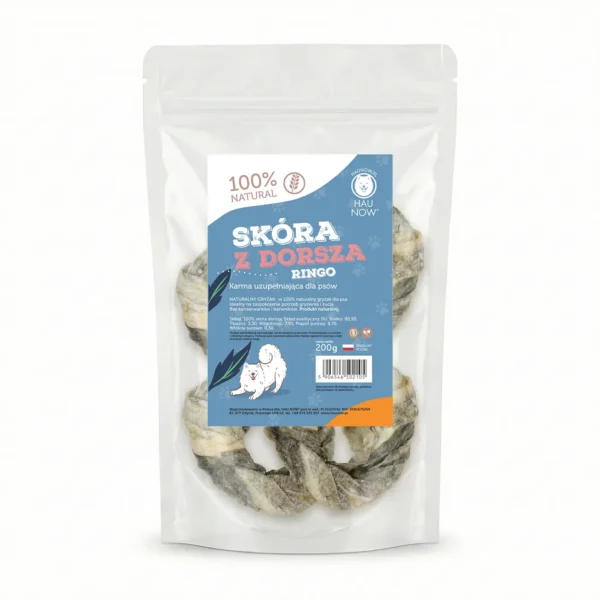 HAU NOW Ringo ze skóry dorsza dla psa 200 g