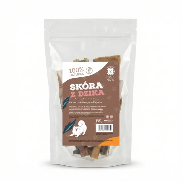 HAU NOW skóra dzika suszona 250 g