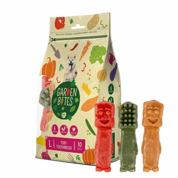 GARDEN BITES TOBY TOOTHBRUSH L 10 szt 10 cm - warzywne gryzaki