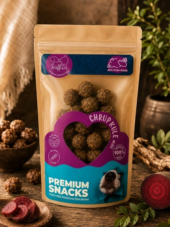 ChrupKule Mini dla psa - dziczyzna z burakiem 100g