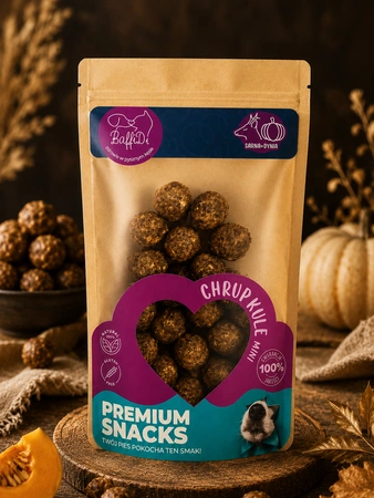 ChrupKule Mini dla psa - sarna z dynią 100g