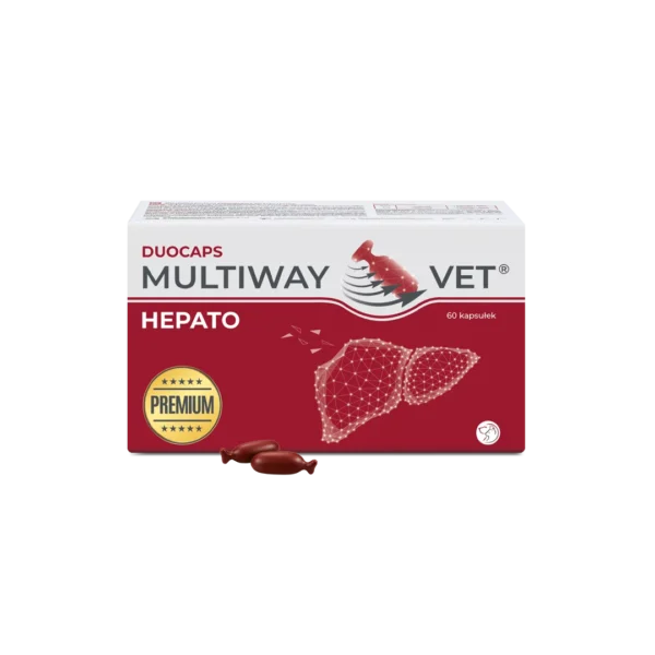 MULTIWAY VET® DUOCAPS HEPATO – kapsułki twist-off wspomagające zdrowie wątroby dla psa i kota 60 kapsułek