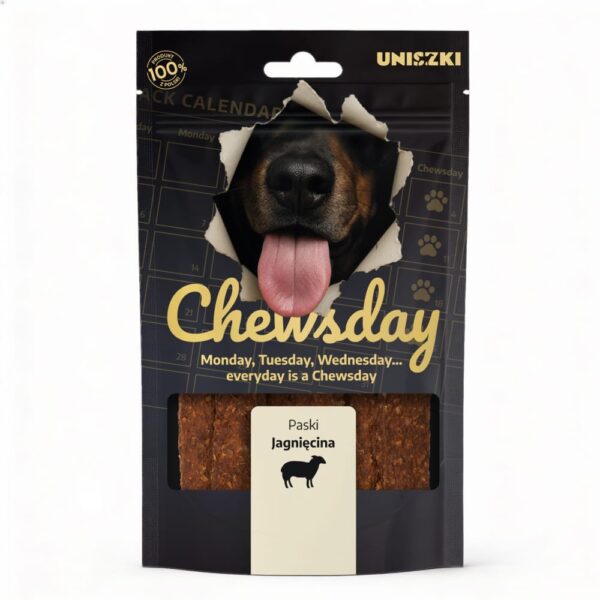 Uniszki Chewsday paski jagnięcina