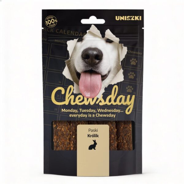 Uniszki Chewsday paski królik 80 g