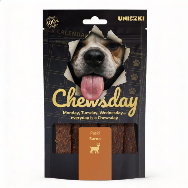 Uniszki Chewsday paski sarna 80 g