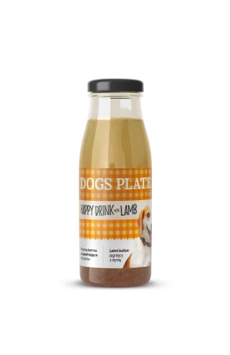 Dogs Plate Happy Drink z jagnięciną 220g - produkt limitowany
