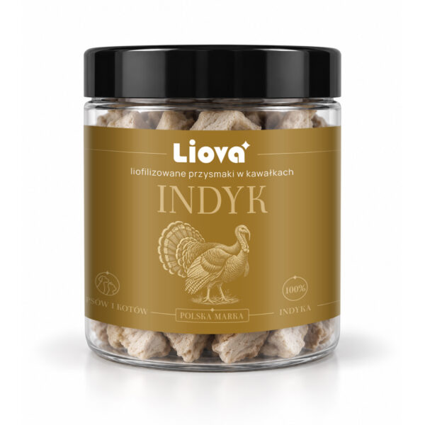 Liova Kawałki indyk 40 g – liofilizowany przysmak dla psa i kota