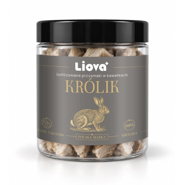 Liova Kawałki królik 40 g – liofilizowany przysmak dla psa i kota