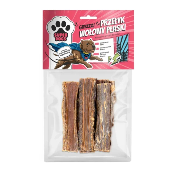 UNISZKI super dogs przełyk wołowy płaski 100 g