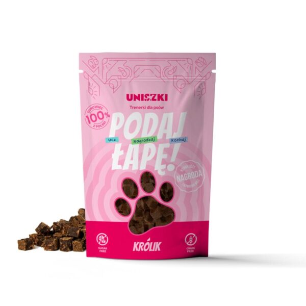UNISZKI trenerki królik 90 g podaj łapę