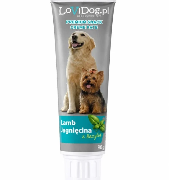 LOVIDOG Przysmak dla psa Jagnięcina z bazylią