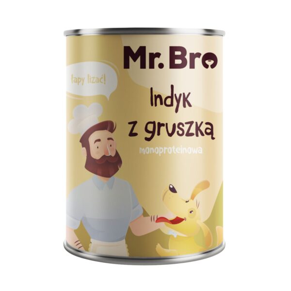 Mr. Bro Indyk z Gruszką monoproteinowa 400g